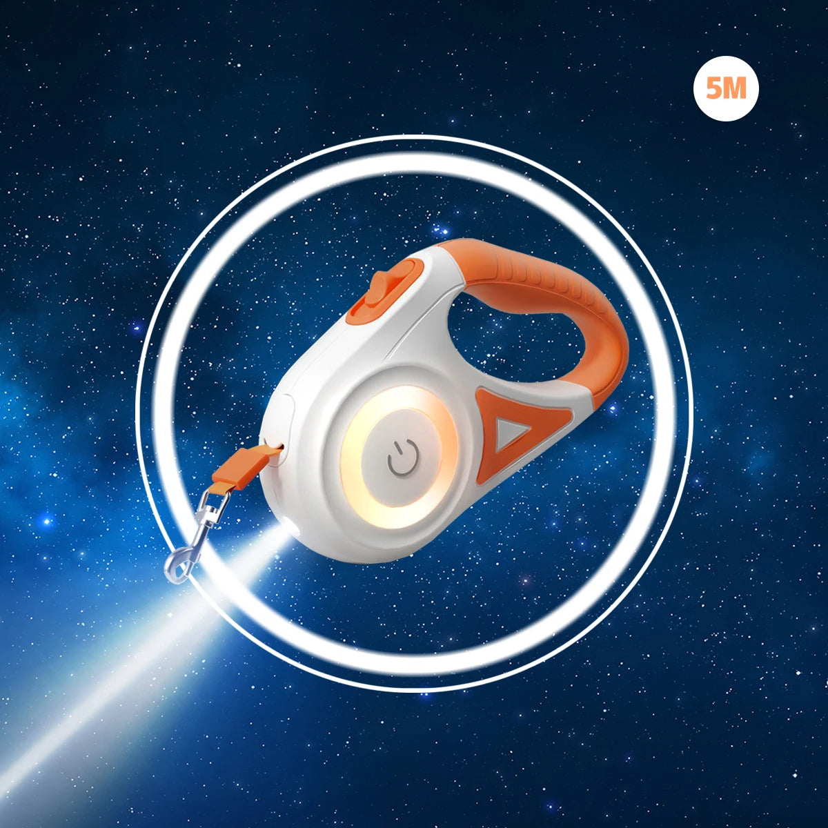 🔦 ¡La Correa que Convierte la Noche en Fiesta! Correa Retráctil LED con Luz ✨