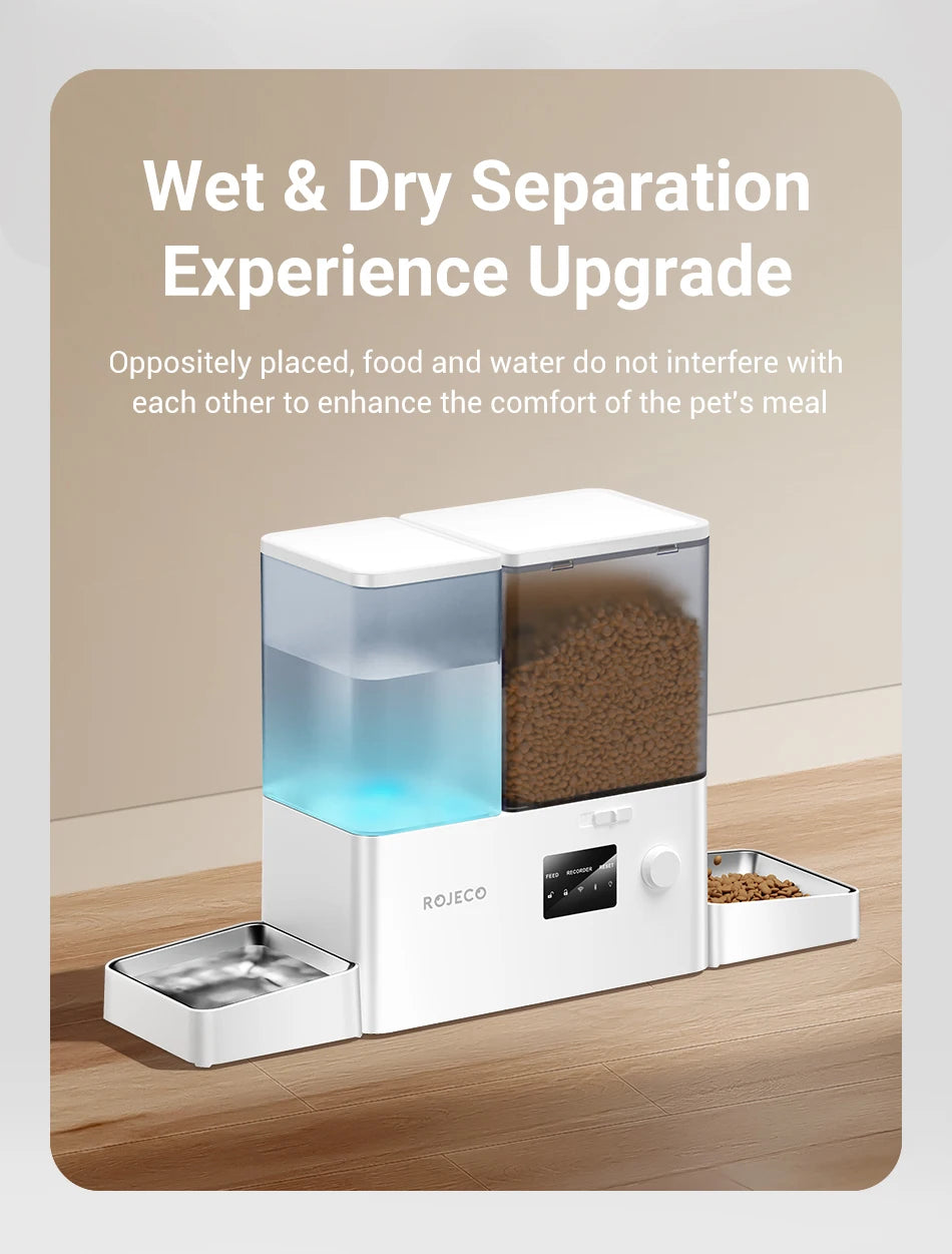 🍽️💧 ¡El Chef Robot y el Manantial Mágico! (Dúo de Lujo para Tu Mascota) ROJECO 8.5L 0 🤖✨