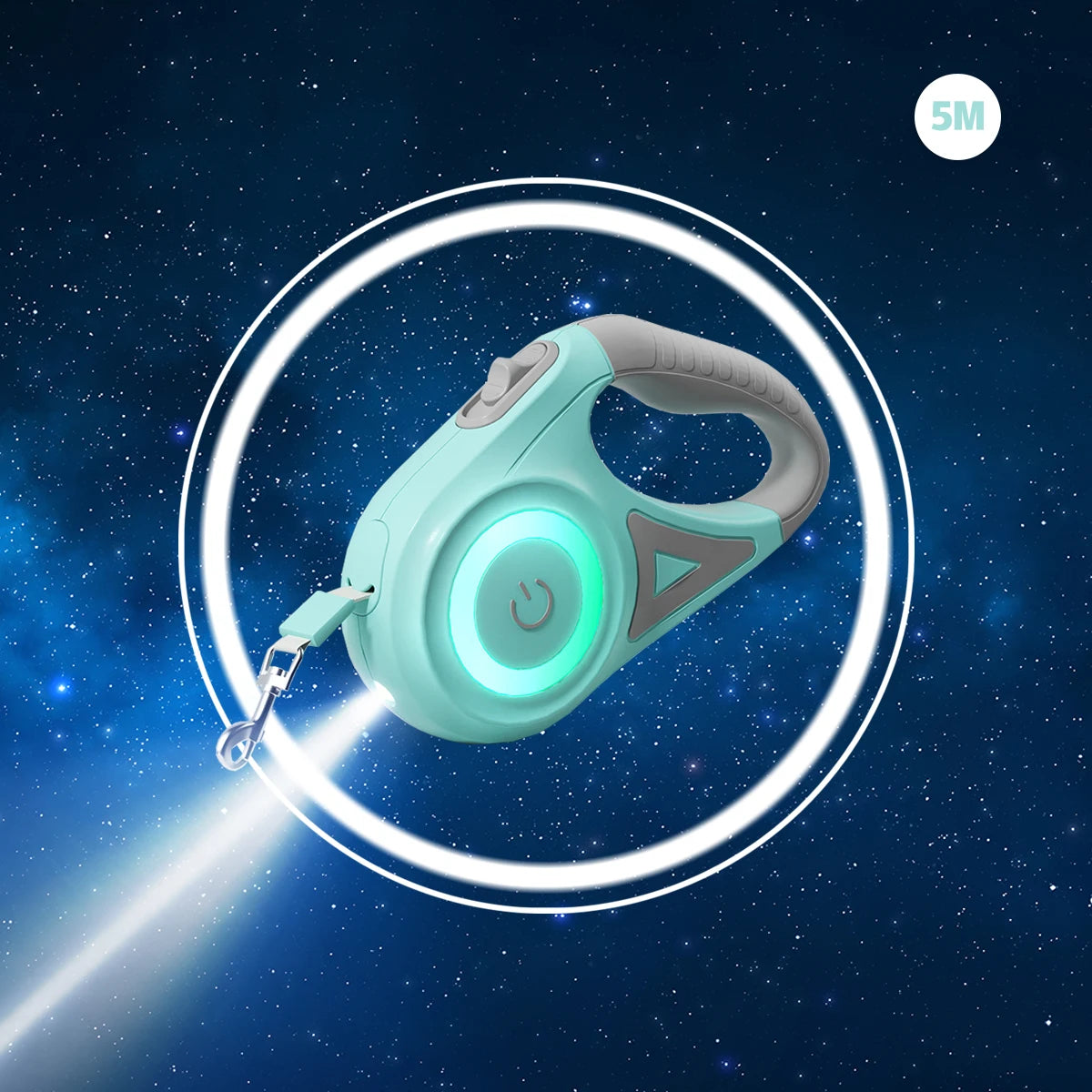 🔦 ¡La Correa que Convierte la Noche en Fiesta! Correa Retráctil LED con Luz ✨